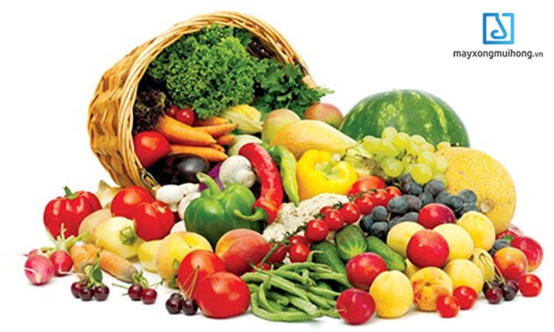 Người viêm phế quản nên ăn rau xanh và trái cây. (Ảnh:Internet).