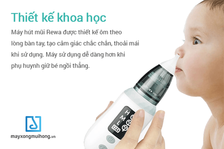 Sử dụng máy hút mũi đa năng Reiwa VA-162 là cách làm sạch mũi cho bé hiệu quả