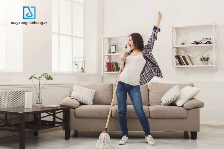 Giữ nhà cửa sạch sẽ giúp bạn ngăn chặn cơn ho hen suyễn